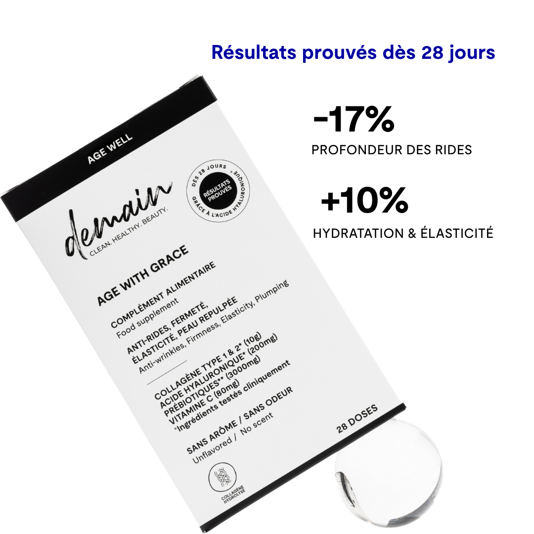 Complément alimentaire au collagène et acide hyaluronique