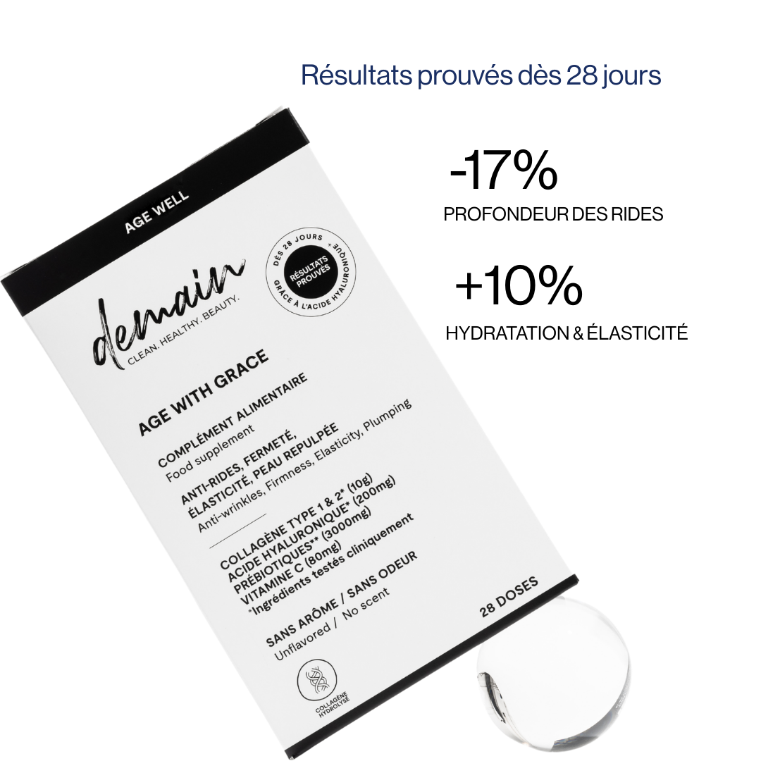 Complément alimentaire au collagène et acide hyaluronique