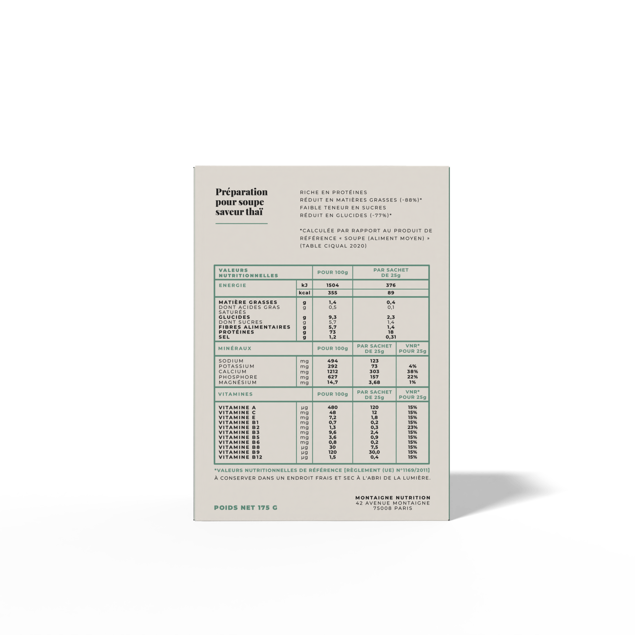 Soupe exotique, épicée et nappante, évoquant les saveurs de la Thaïlande