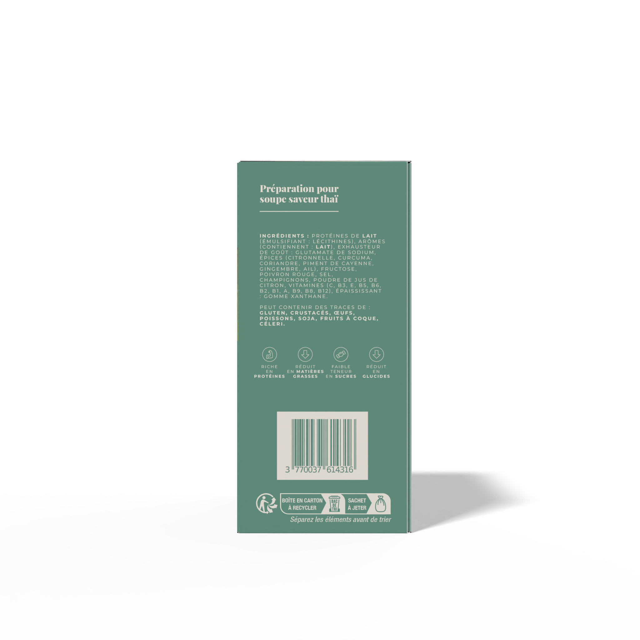 Soupe exotique, épicée et nappante, évoquant les saveurs de la Thaïlande