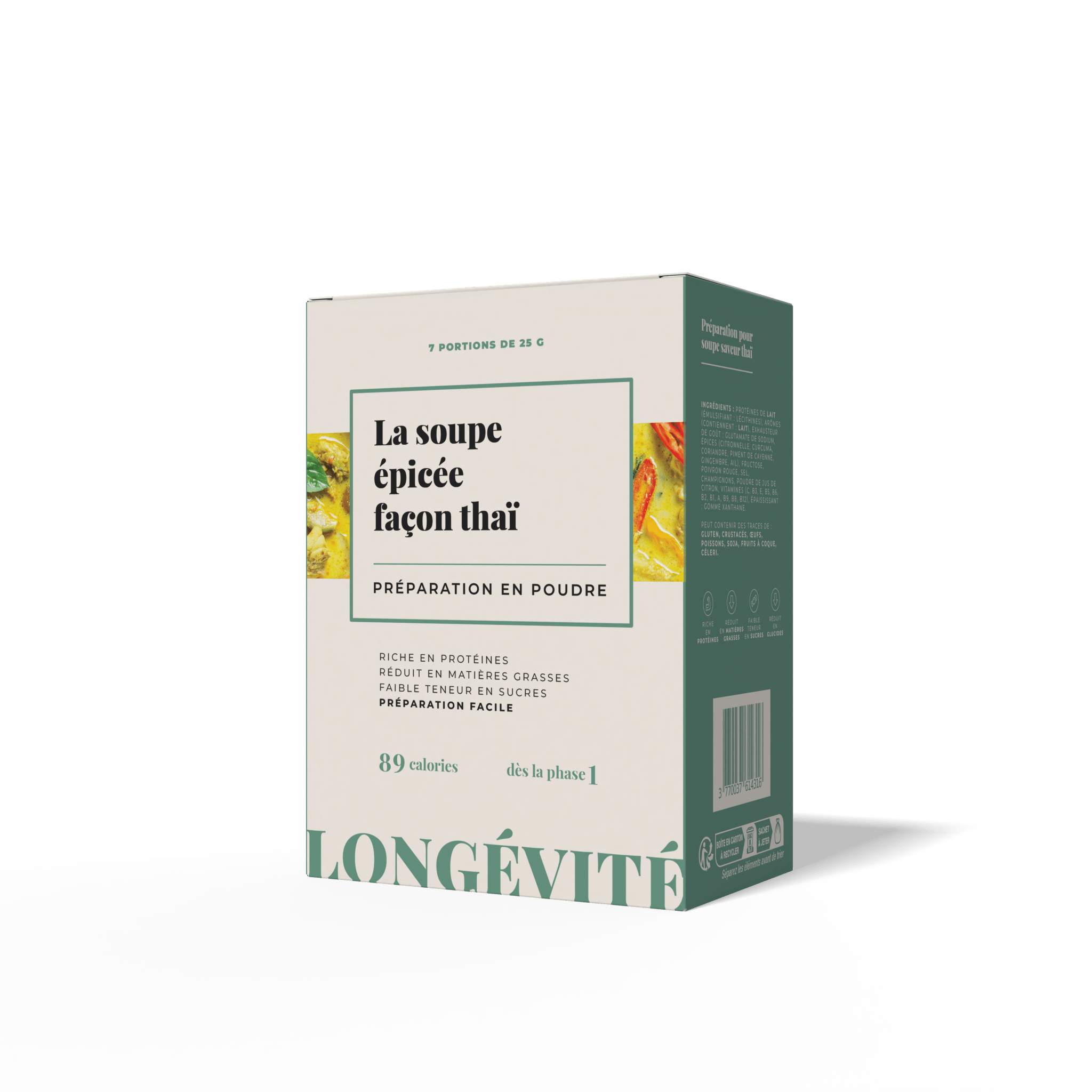 Soupe exotique, épicée et nappante, évoquant les saveurs de la Thaïlande