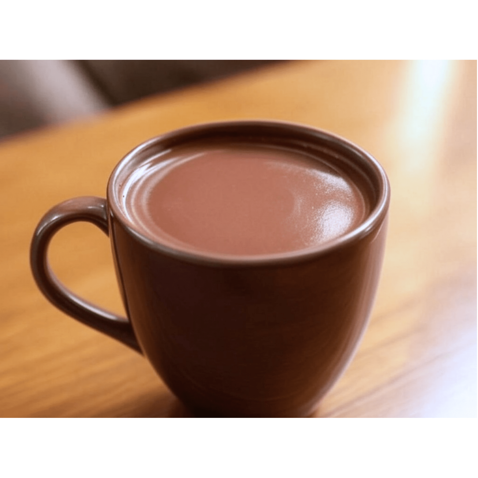 Chocolat chaud corsé et nappant, intensément réconfortant