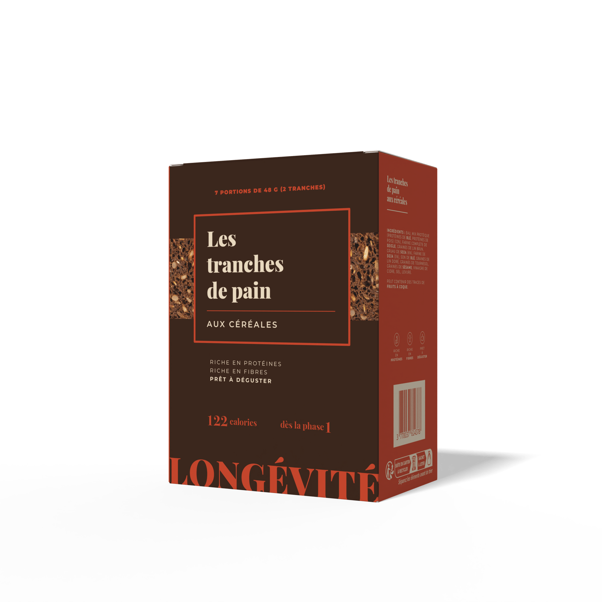 Tranches de pain moelleuses aux petites graines croquantes et délicieuses toastées