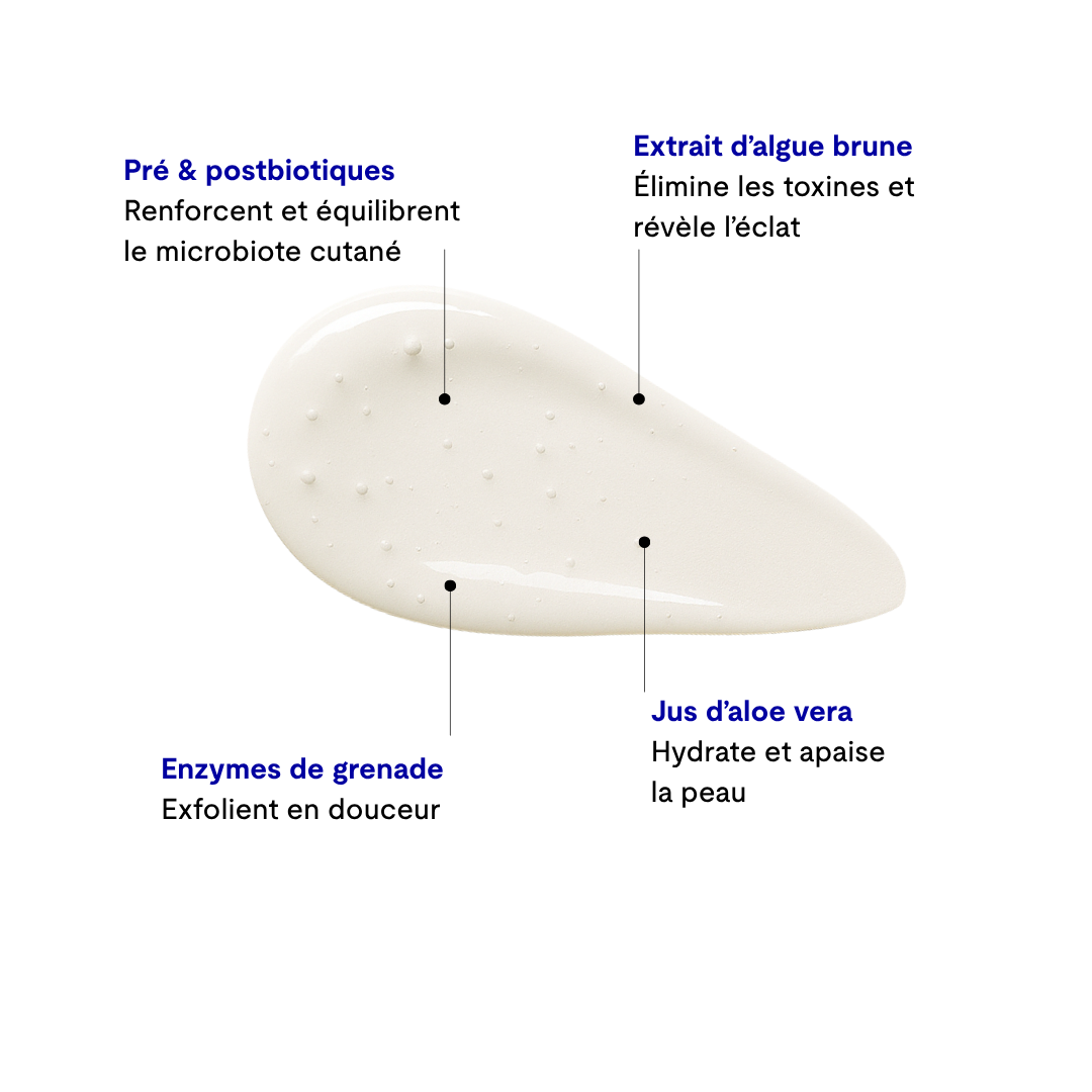 Gel nettoyant exfoliant éclat universel
