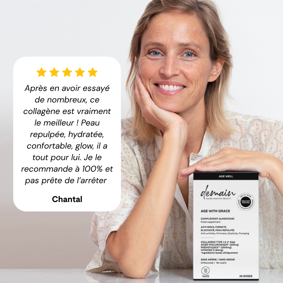 Food supplement with collagen and hyaluronic acid