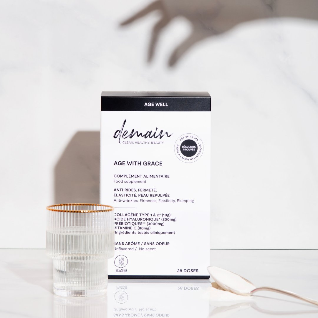 Food supplement with collagen and hyaluronic acid