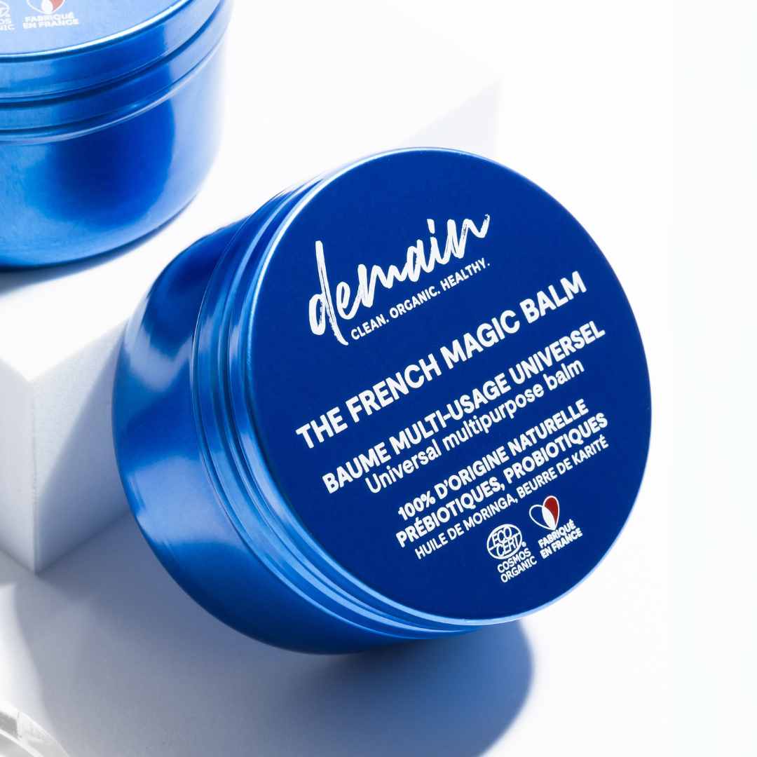 Packaging du baume nourrissant The French Magic Balm