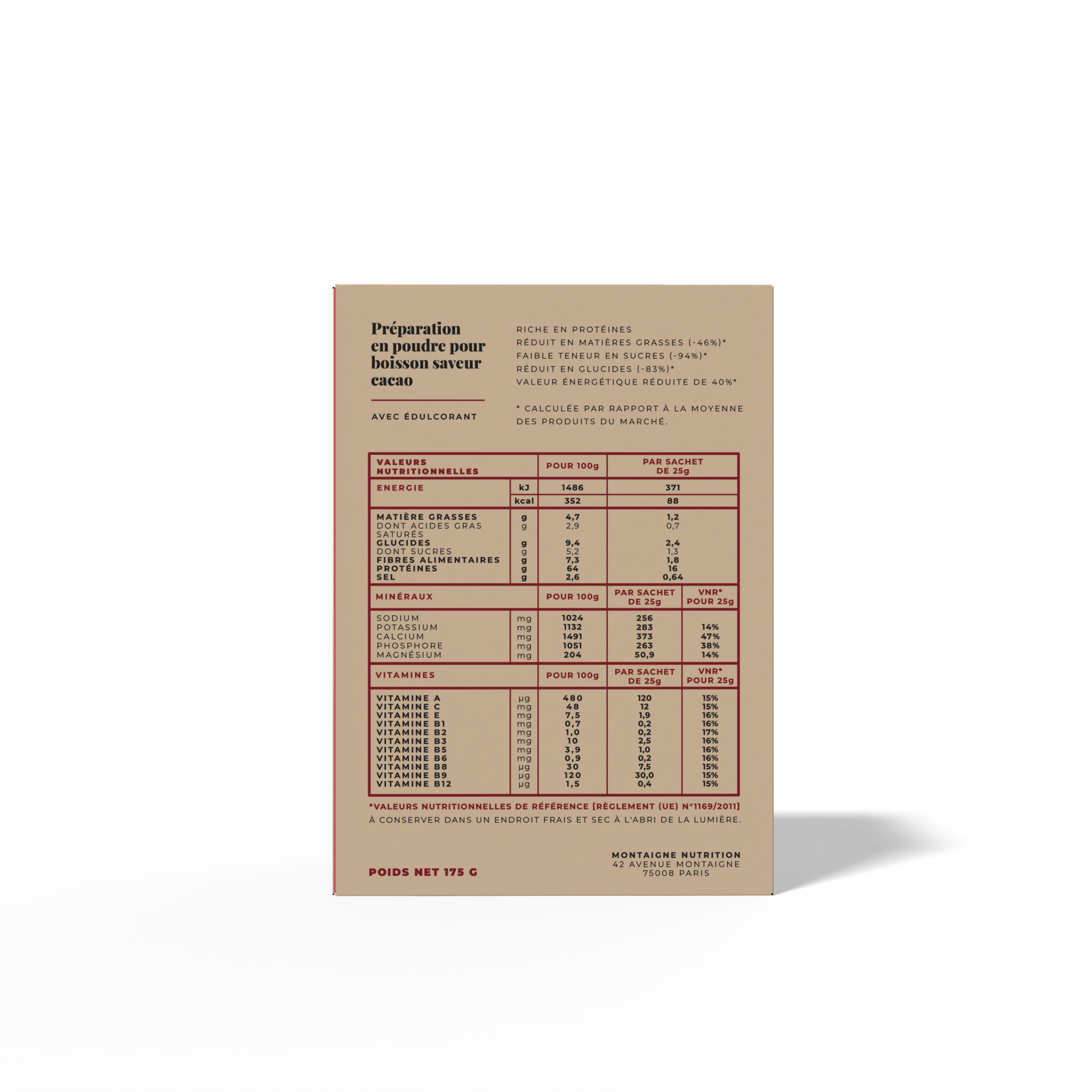 Chocolat chaud corsé et nappant, intensément réconfortant