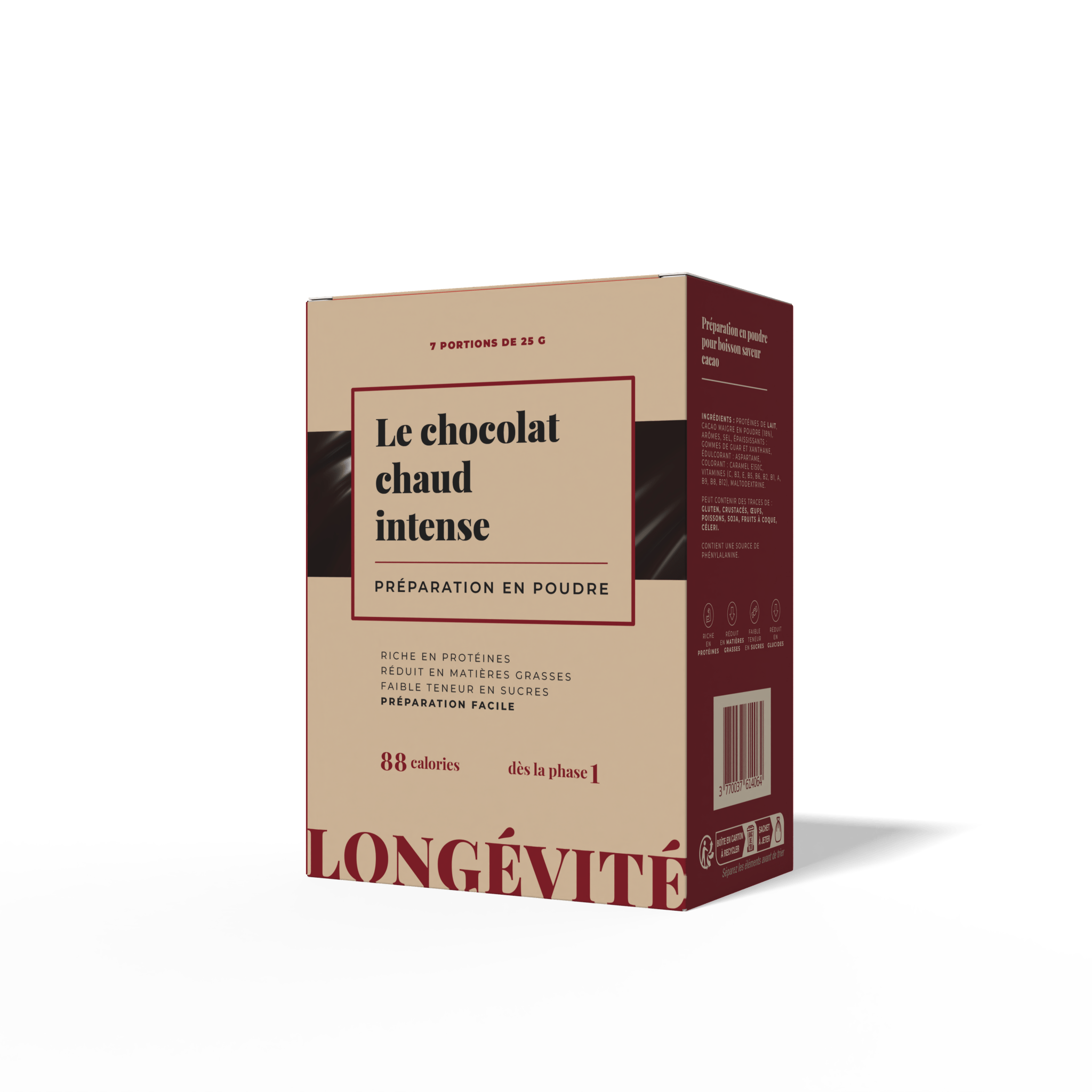 Chocolat chaud corsé et nappant, intensément réconfortant