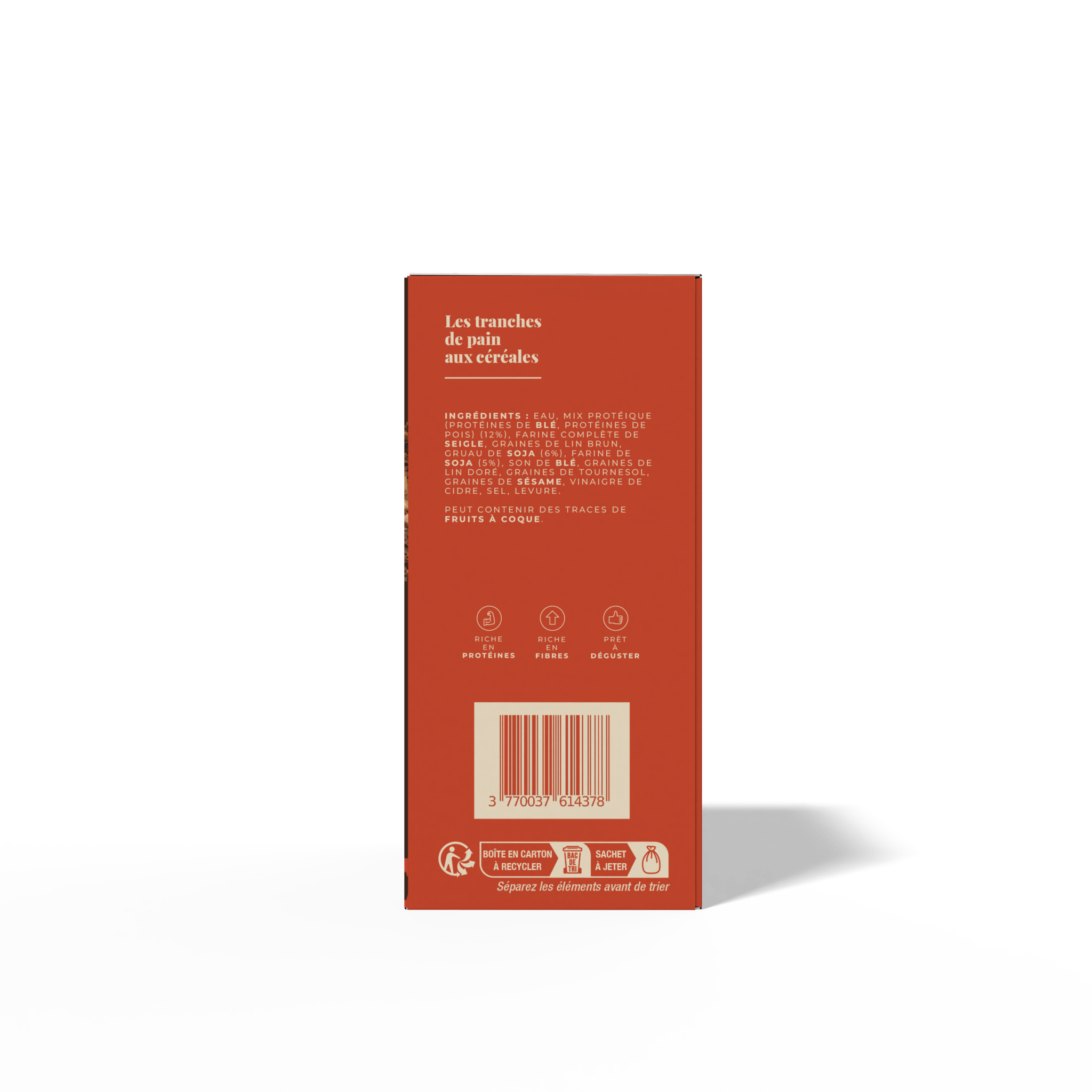 Tranches de pain moelleuses aux petites graines croquantes et délicieuses toastées