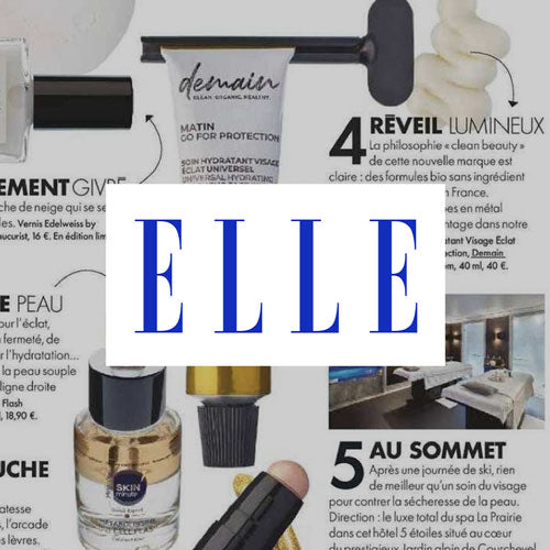 Retrouvez les soins Demain® dans le magazine Elle